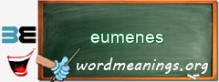 WordMeaning blackboard for eumenes